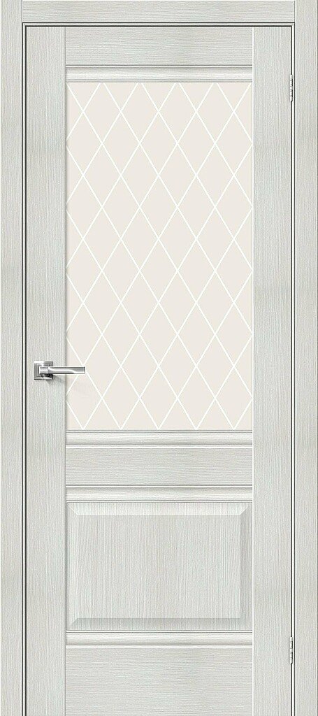 Межкомнатная дверь Прима-3 Bianco Veralinga White Сrystal 200*90