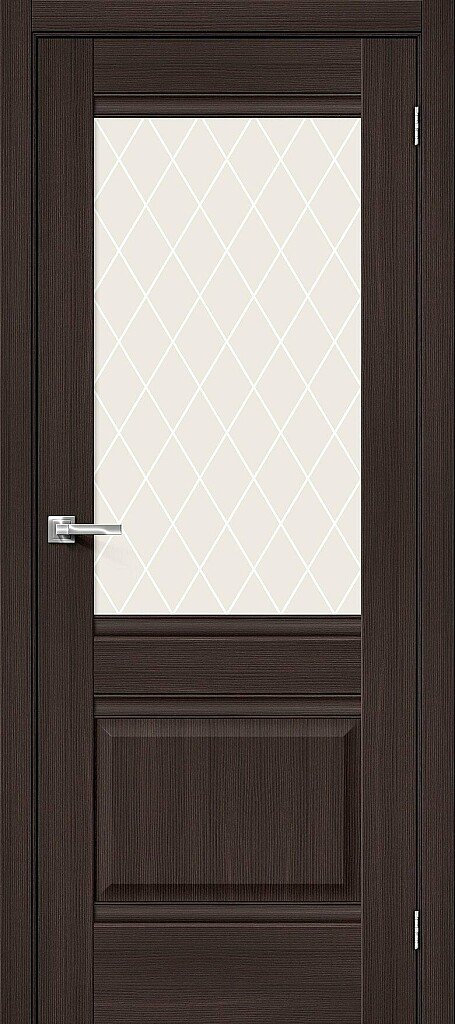 Межкомнатная дверь Прима-3 Wenge Veralinga White Сrystal 200*60