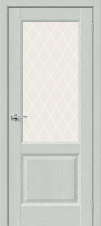 Межкомнатная дверь Неоклассик-33 Grey Wood White Сrystal 200*60