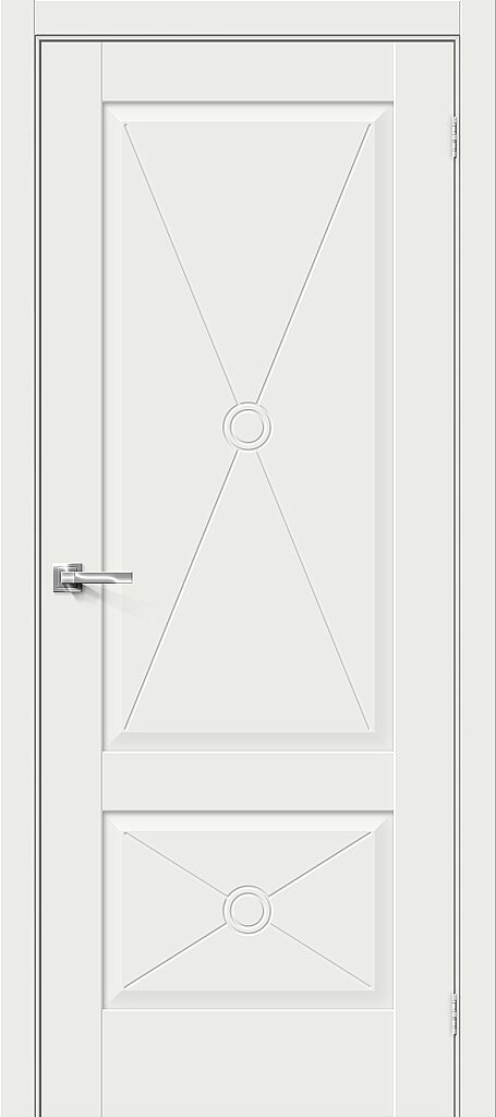 Межкомнатная дверь Прима-12.Ф2 White Matt 200*60