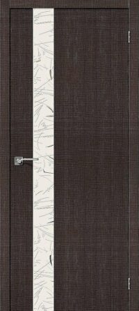 Межкомнатная дверь Порта-51 SA Wenge Crosscut Silver Art 200*60