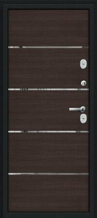 Thermo Лайн Букле черное/Wenge Veralinga 205*86 правое