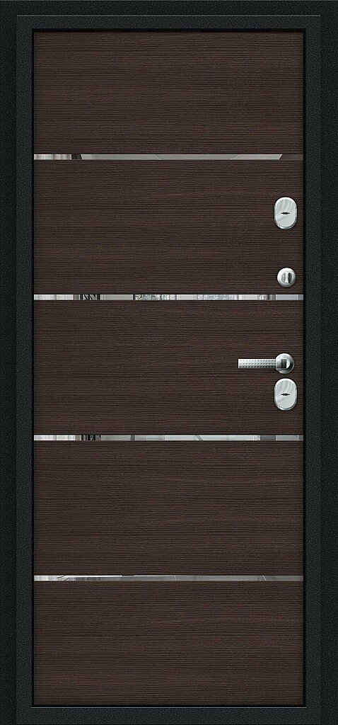 Thermo Лайн Букле черное/Wenge Veralinga 205*96 левое